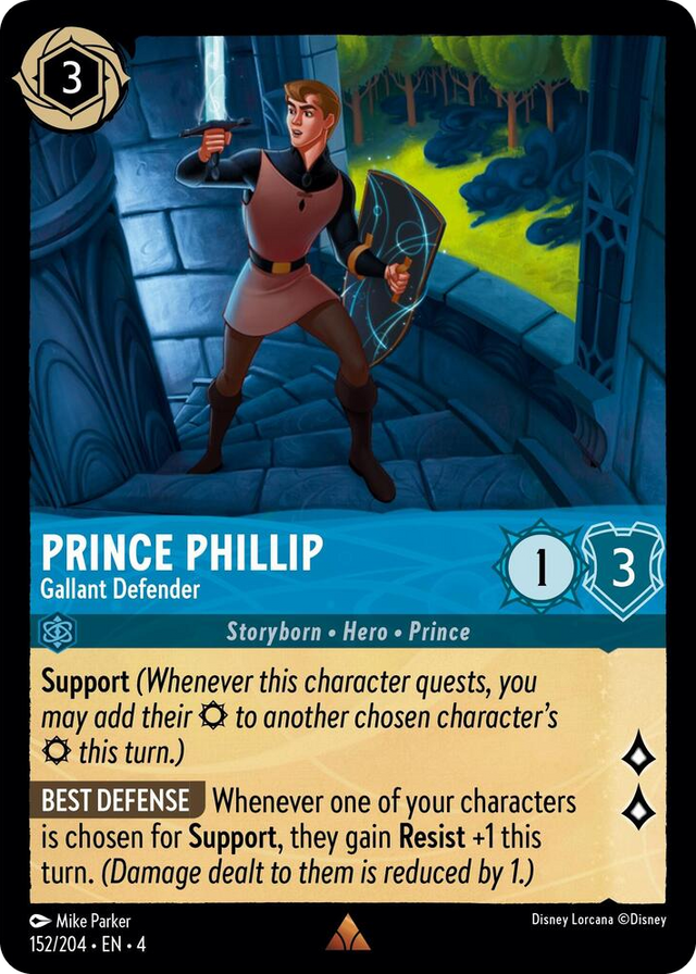 0152 Prince Phillip - Gallant Defender Rare Ursula's Return