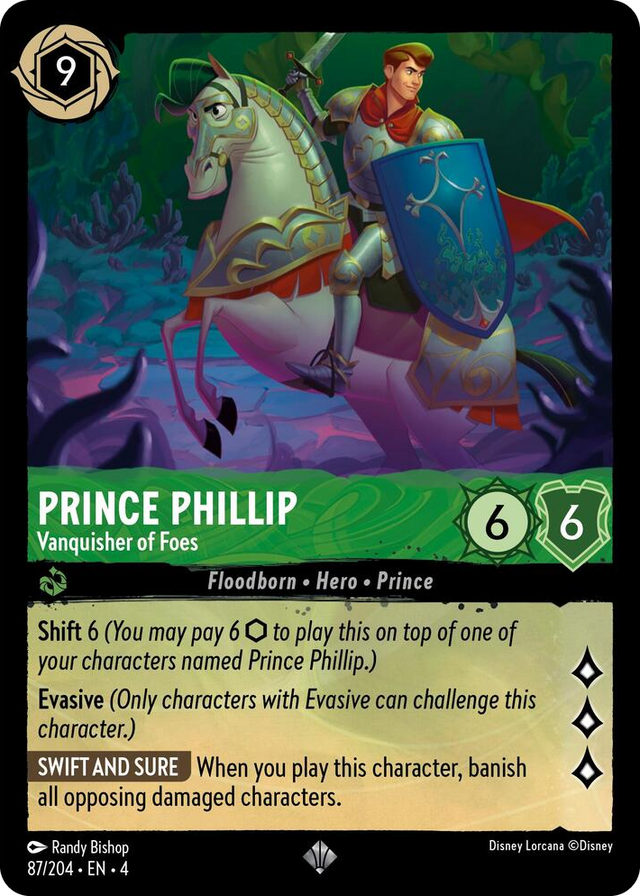 0087 Prince Phillip - Vanquisher of Foes Super Rare Ursula's Return
