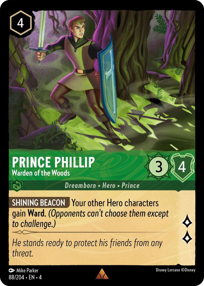 0088 Prince Phillip - Warden of the Woods Rare Ursula's Return