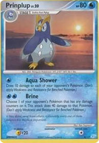 0006 Prinplup Common DP Trainer Kit: Manaphy & Lucario
