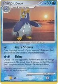 0006 Prinplup Common DP Trainer Kit: Manaphy & Lucario