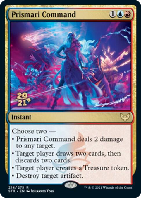 Prismari Command #214 R - Prerelease Cards Pokemon card