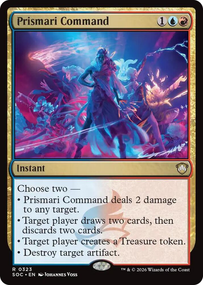 Prismari Command #323 R - Commander: Secrets of Strixhaven Pokemon card