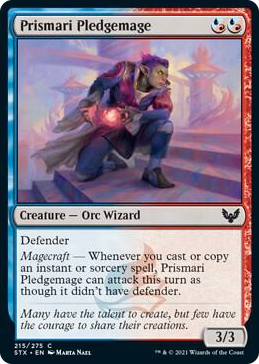 0215 Prismari Pledgemage C Strixhaven: School of Mages