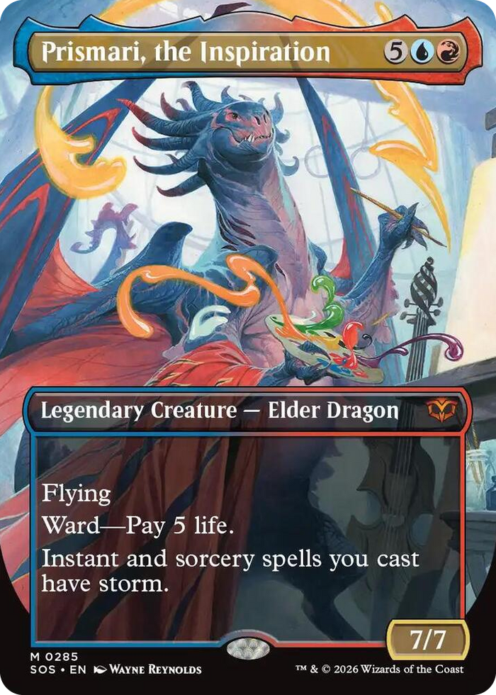 Prismari, the Inspiration (Borderless) #285 M - Secrets of Strixhaven Pokemon card