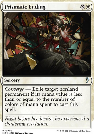 0016 Prismatic Ending (White Border) U Mystery Booster 2