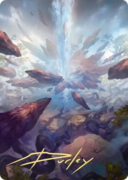 0035 Prismatic Vista Art Card (Gold-Stamped Signature) S Art Series: Zendikar Rising