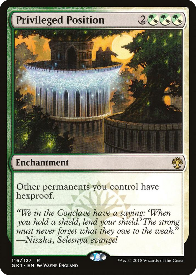 0116 Privileged Position R Guilds of Ravnica: Guild Kits