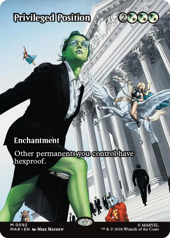 0092 Privileged Position (Borderless) M Marvel Universe Eternal-Legal