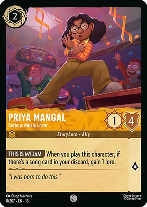 Priya Mangal - Serious Music Lover #8 Common - Attack of the Vine! Pokemon card