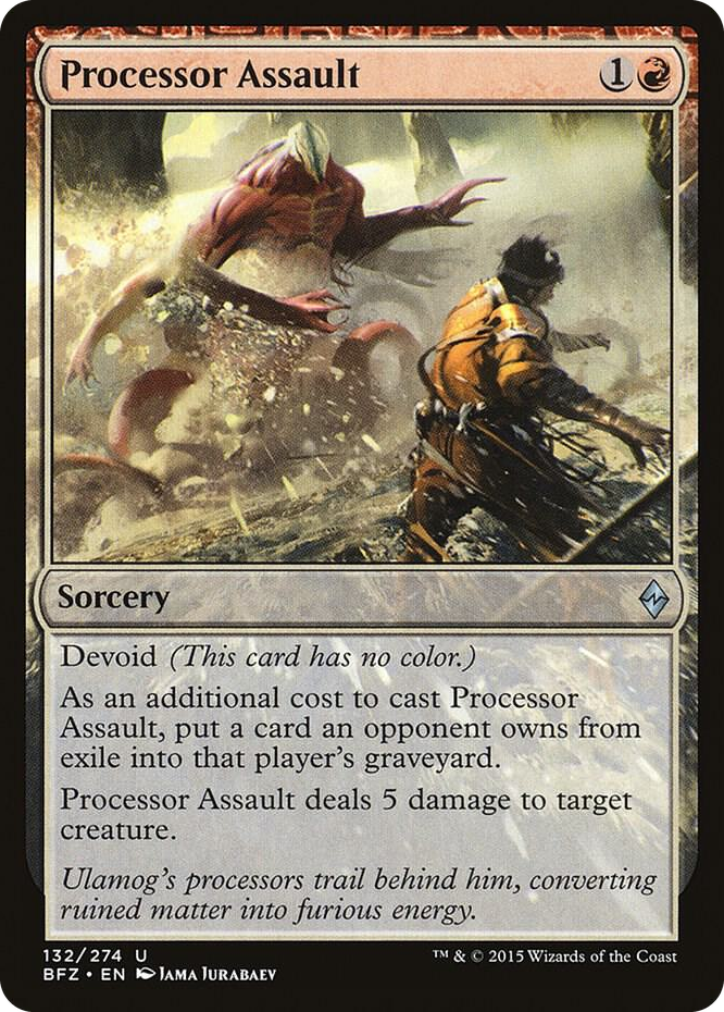 Processor Assault #132 U - Battle for Zendikar Pokemon card