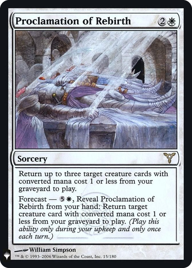 Proclamation of Rebirth #15 R - The List Reprints Pokemon card