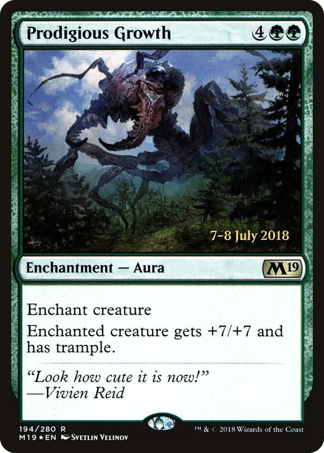 0194 Prodigious Growth R Prerelease Cards