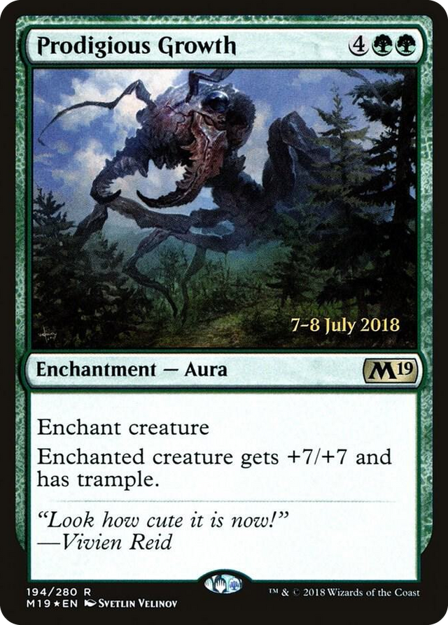 0194 Prodigious Growth R Prerelease Cards