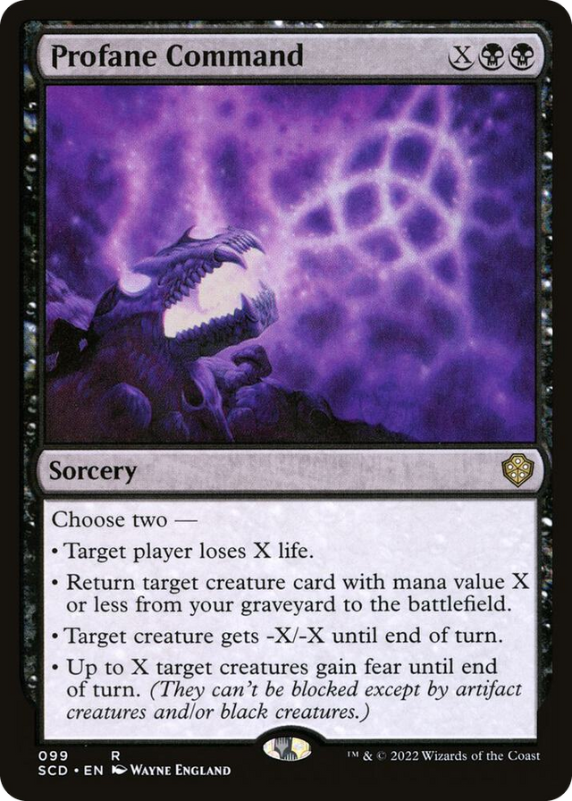 0099 Profane Command R Starter Commander Decks