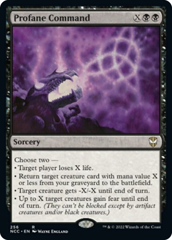 0256 Profane Command R Commander: Streets of New Capenna