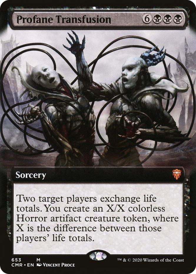 0653 Profane Transfusion (Extended Art) M Commander Legends