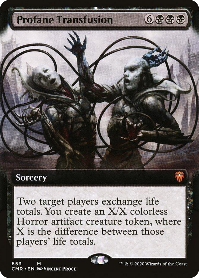 0653 Profane Transfusion (Extended Art) M Commander Legends