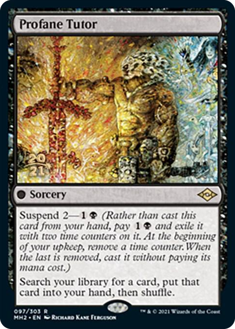 0097 Profane Tutor R Prerelease Cards