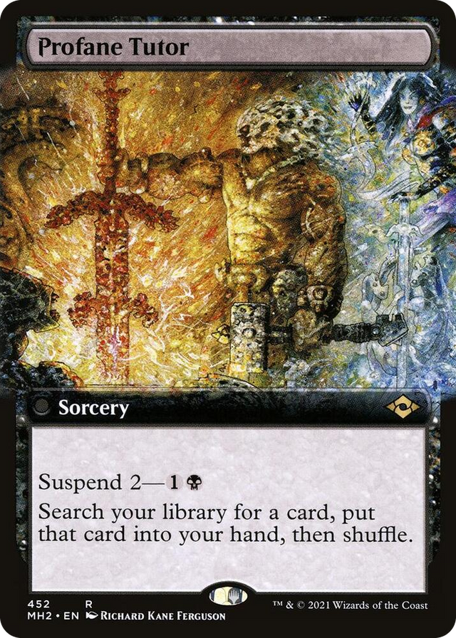 0452 Profane Tutor (Extended Art) R Modern Horizons 2