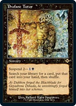 0401 Profane Tutor (Retro Frame) (Foil Etched) R Modern Horizons 2