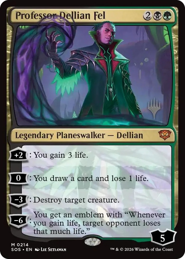 0214 Professor Dellian Fel M Promo Pack: Secrets of Strixhaven