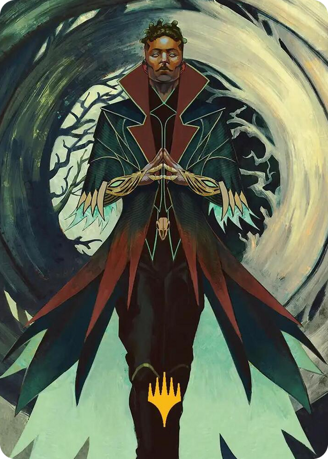 0028 Professor Dellian Fel Art Card (Gold-Stamped Planeswalker Symbol) S Art Series: Secrets of Strixhaven