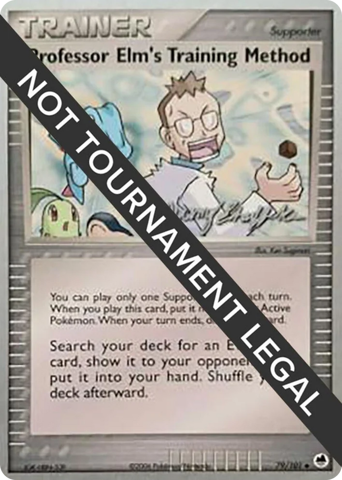 0079 Professor Elm's Training Method - 2007 (Jeremy Scharff-Kim) Uncommon World Championship Decks