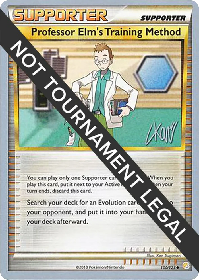 0100 Professor Elm's Training Method - 2011 (Christopher Kan) Uncommon World Championship Decks