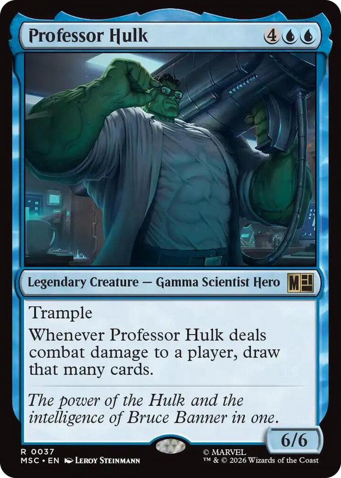 Professor Hulk #37 R - Commander: Marvel Super Heroes Pokemon card