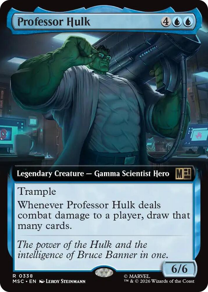 Professor Hulk (Extended Art) #338 R - Commander: Marvel Super Heroes Pokemon card