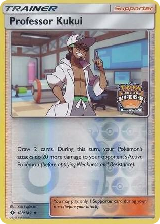 0128 Professor Kukui - 128/149 (Regional Championships) Promo League & Championship Cards