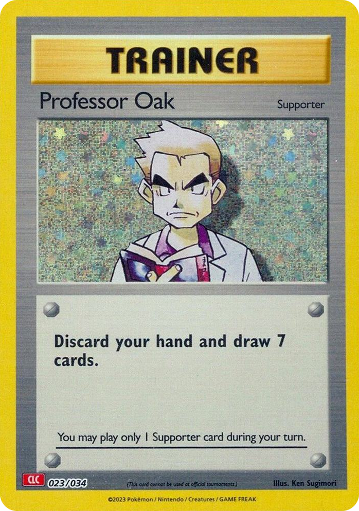0023 Professor Oak (CLC) Classic Collection Trading Card Game Classic