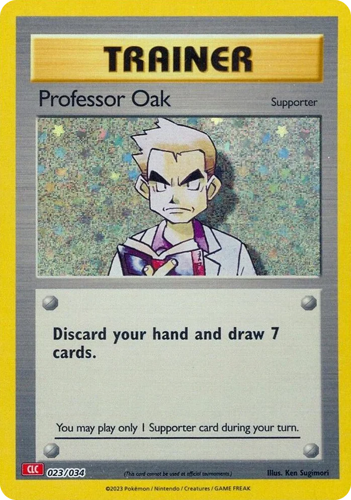 0023 Professor Oak (CLC) Classic Collection Trading Card Game Classic