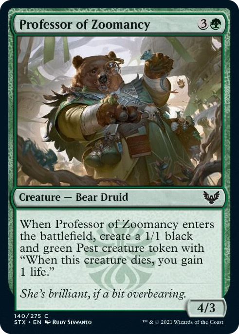 0140 Professor of Zoomancy C Strixhaven: School of Mages