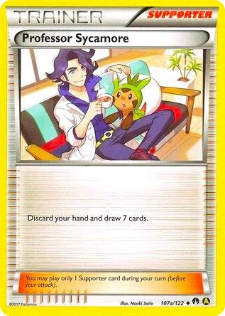 0107a Professor Sycamore - 107a/122 (Non-Holo) Promo Alternate Art Promos
