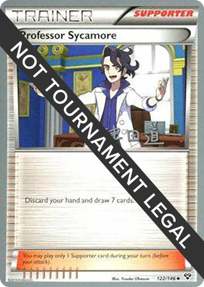 0122 Professor Sycamore - 2014 (Michikazu Tsuda) Uncommon World Championship Decks