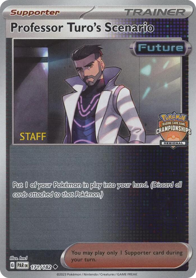 0177 Professor Turo's Scenario - 171/182 (Regional Championships) [Staff] Uncommon League & Championship Cards