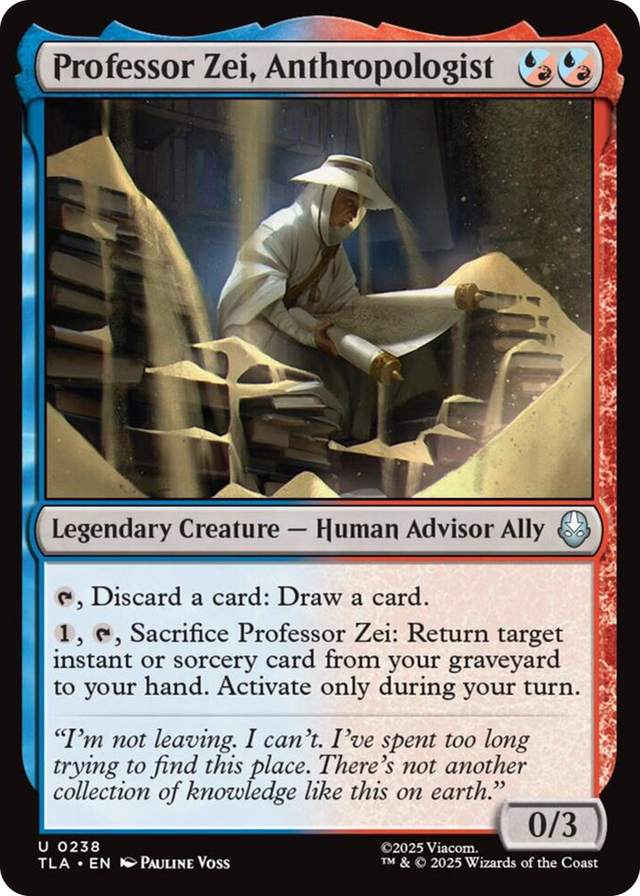 0238 Professor Zei, Anthropologist U The Last Airbender