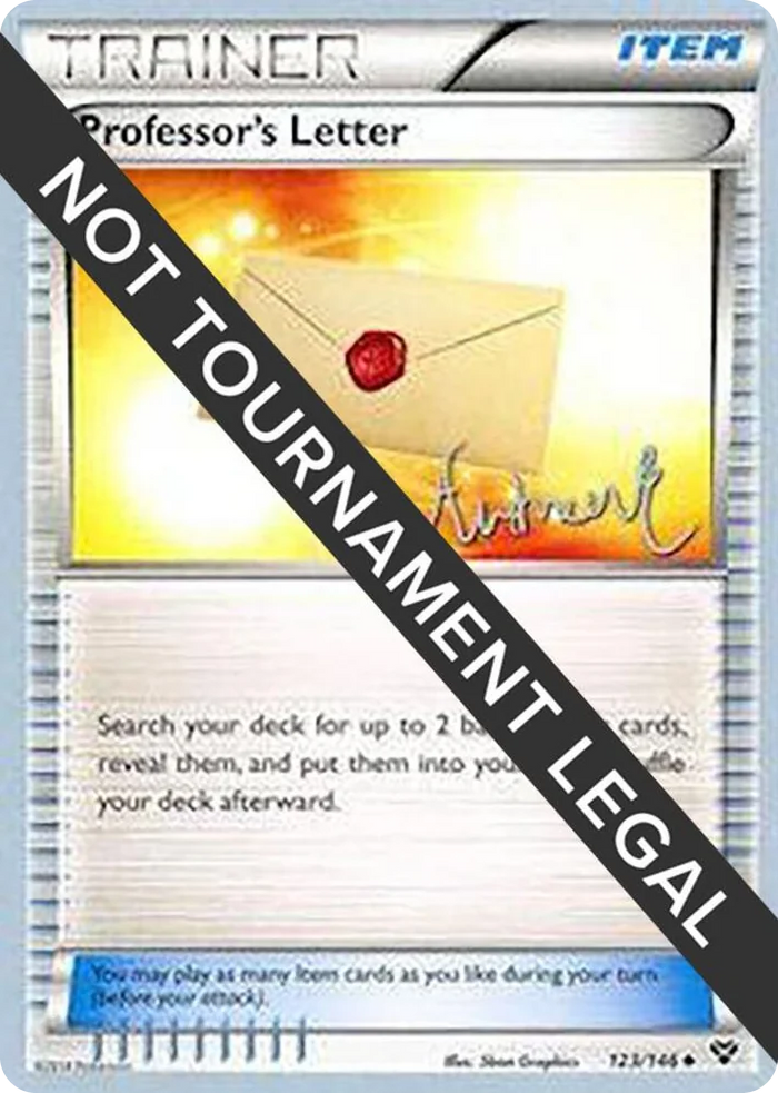 0123 Professor's Letter - 2014 (Andrew Estrada) Uncommon World Championship Decks