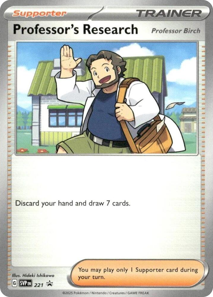 0221 Professor's Research [Professor Birch] - 221 Promo Scarlet & Violet Promo Cards
