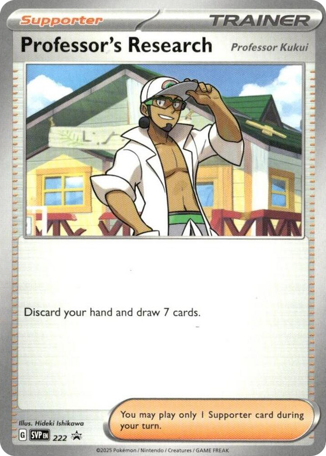 0222 Professor's Research [Professor Kukui] - 222 Promo Scarlet & Violet Promo Cards