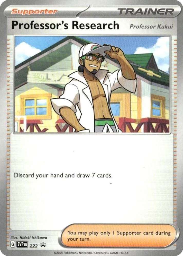0222 Professor's Research [Professor Kukui] - 222 Promo Scarlet & Violet Promo Cards