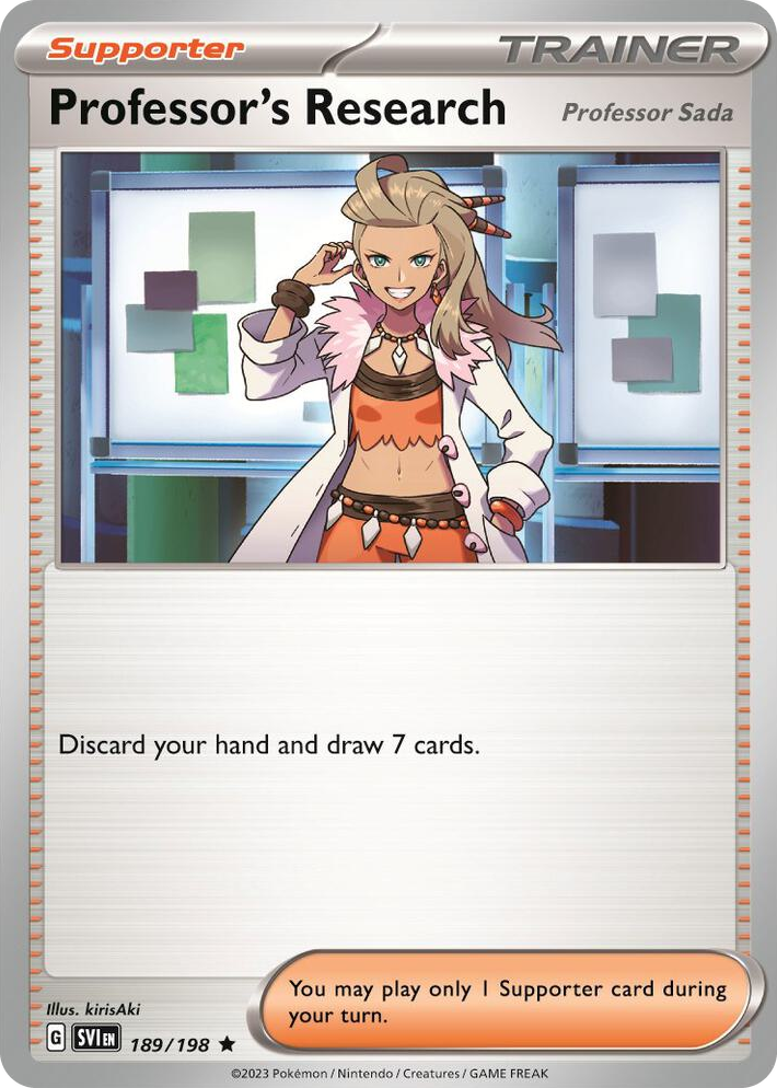 0189 Professor's Research [Professor Sada] - 189/198 (Non-Holo) Rare Deck Exclusives