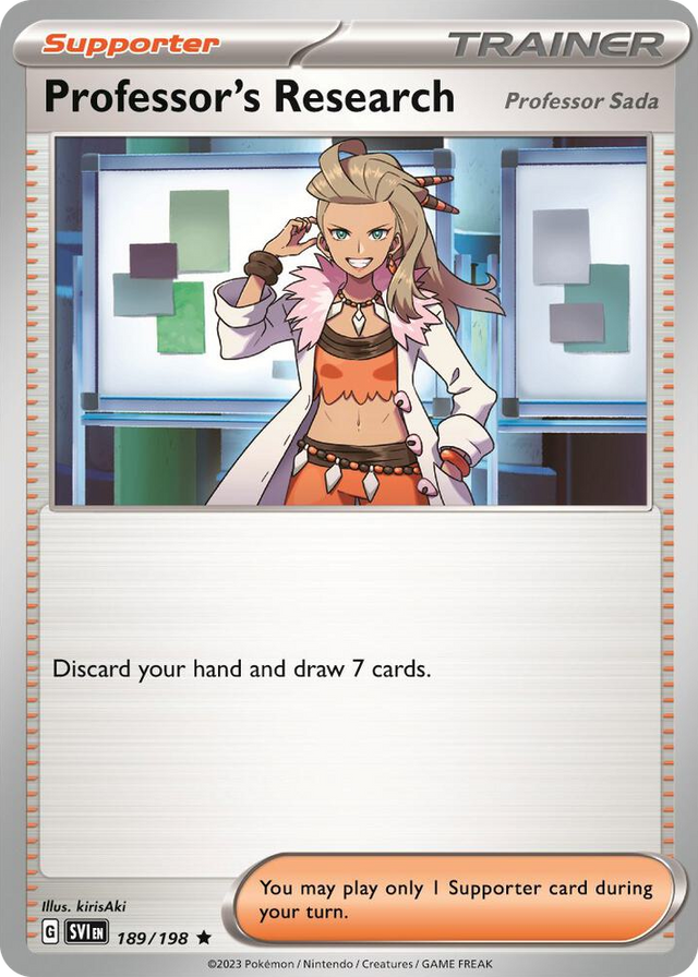 0189 Professor's Research [Professor Sada] - 189/198 (Non-Holo) Rare Deck Exclusives