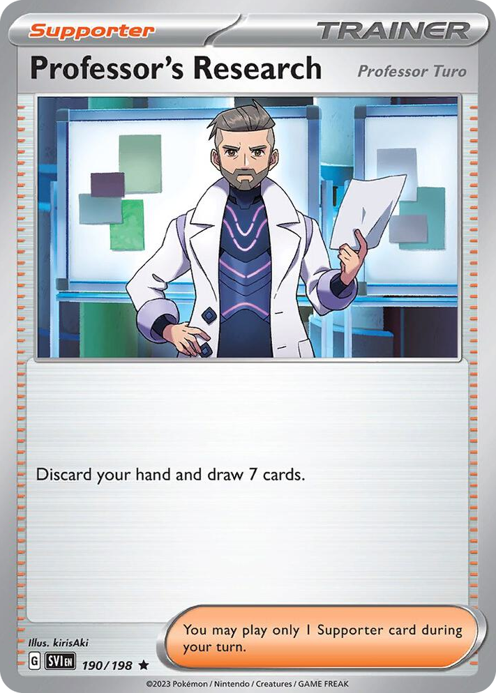 0190 Professor's Research [Professor Turo] - 190/198 (Non-Holo) Promo Deck Exclusives