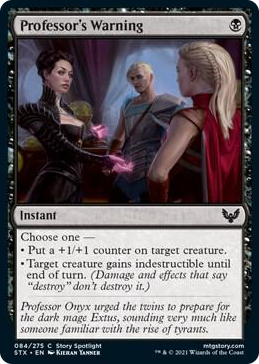 0084 Professor's Warning C Strixhaven: School of Mages