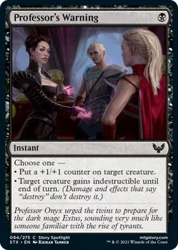0084 Professor's Warning C Strixhaven: School of Mages