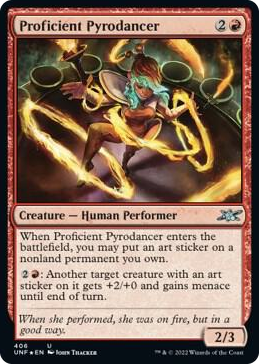 0406 Proficient Pyrodancer (Galaxy Foil) U Unfinity