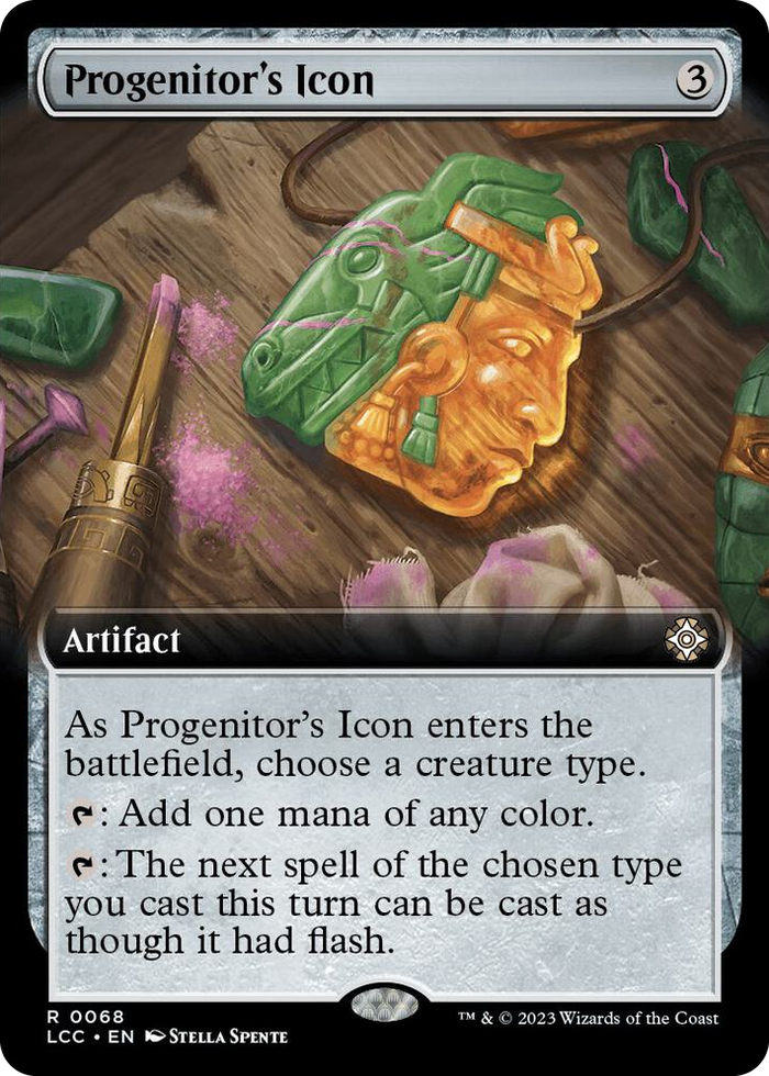 Progenitor's Icon (Extended Art) #68 R - Commander: The Lost Caverns of Ixalan Pokemon card